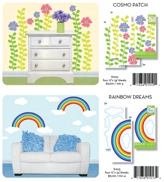 Wall sticker vector rainbow artwork