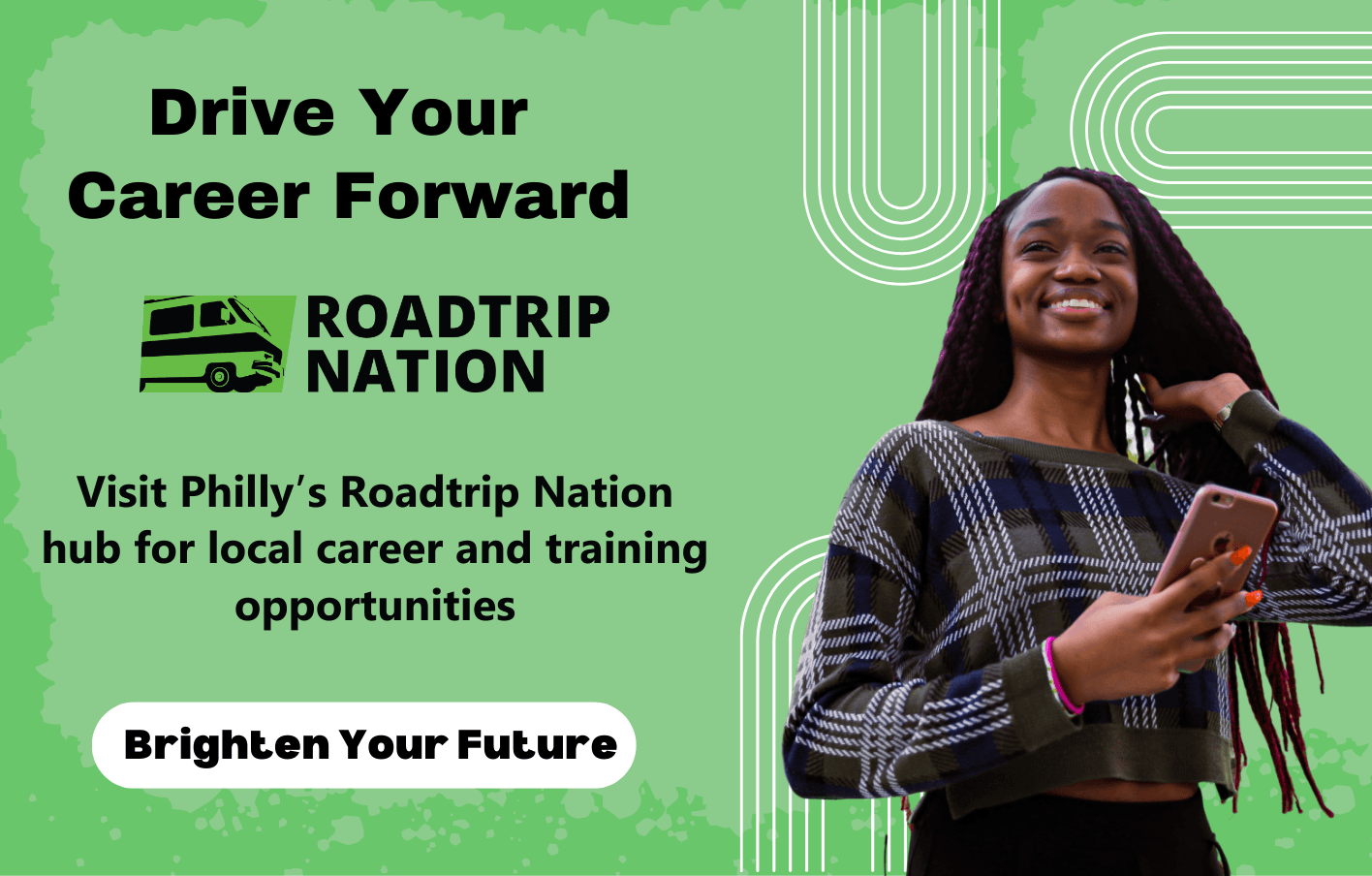 Road Trip Nation social media ad design for PA CareerLink